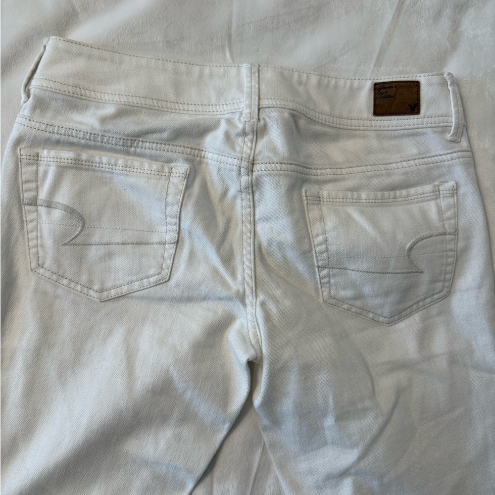 American Eagle Original Bootcut Off-White Jeans Size 6 - Picture 4 of 8